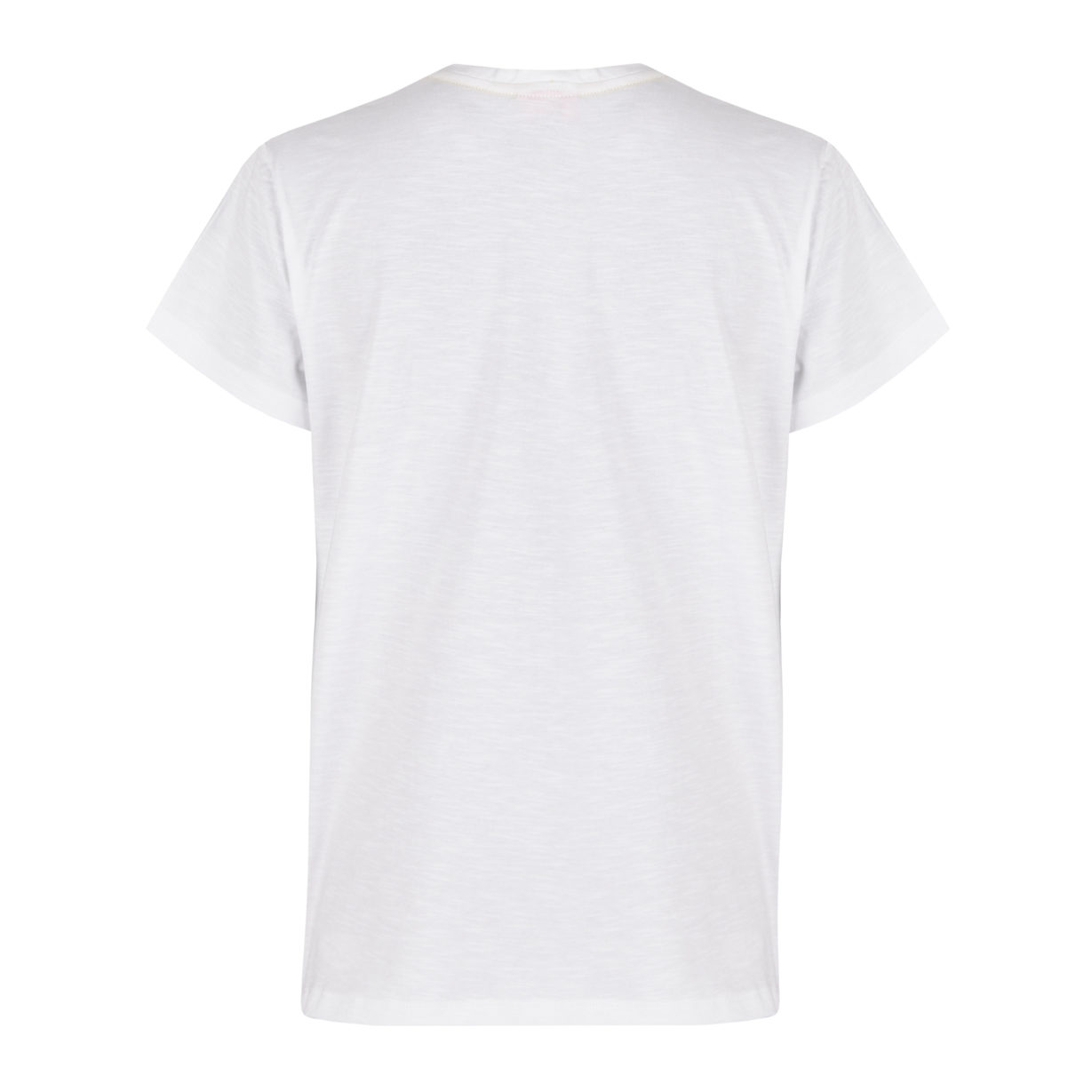 Feekikki V-Neck T-Shirt Weiss Rücken