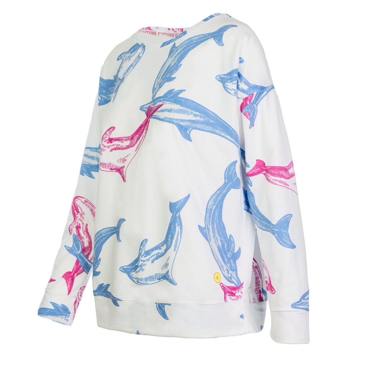 Frekja - Langarm Shirt mit Delphinen Seite