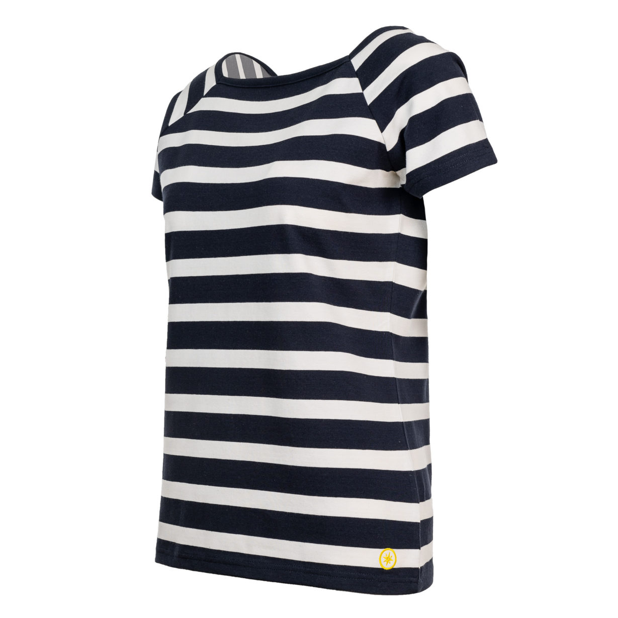 Florentine - T-Shirt mit Colourblock Streifen Seite