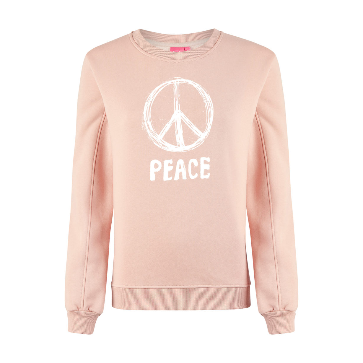 Foon Sweater Pearl mit Peace-Print