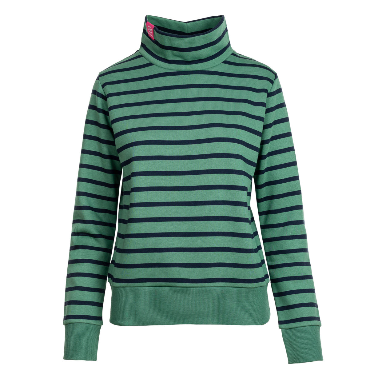 Irmgard - Sweatshirt mit Stehkragen Green