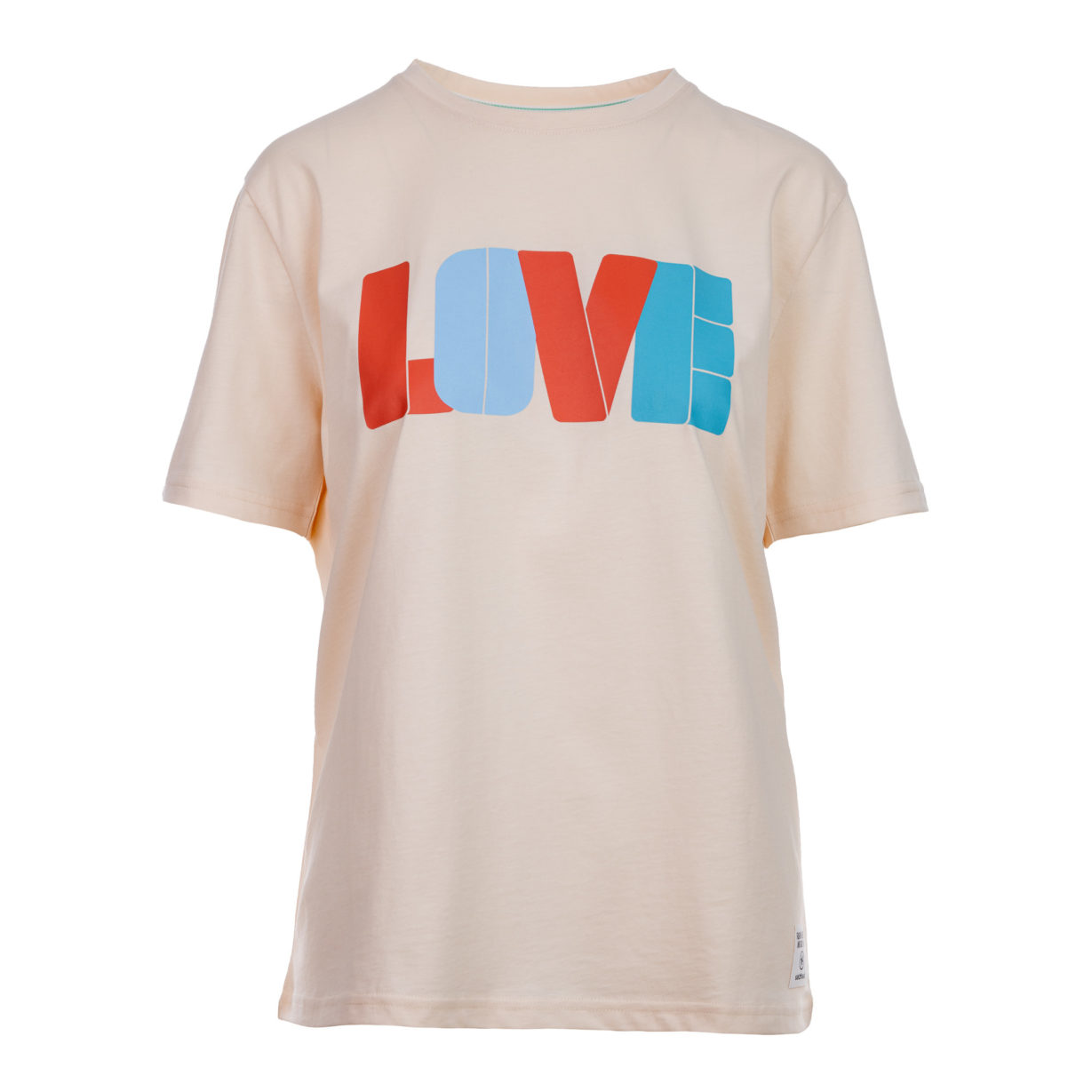 Käies T-Shirt Relaxed Shape mit LOVE Print Front