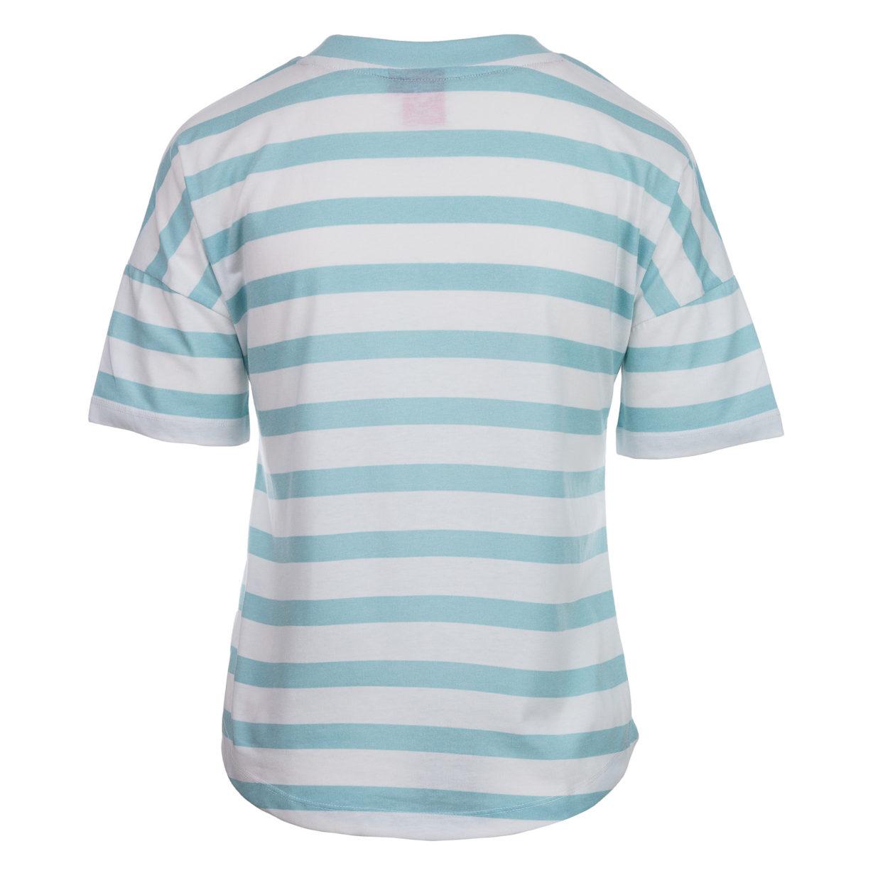 Koert - Oversized T-Shirt mit Streifen Aqua Rücken