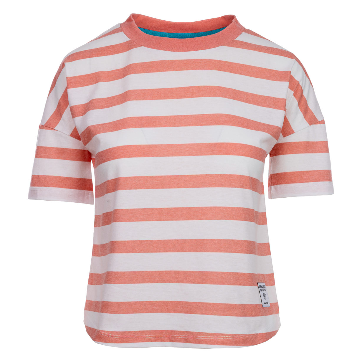 Koert - Oversized T-Shirt mit Streifen Coral